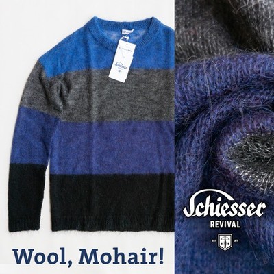 NP~160  Schiesser revival sweater, XS, mohair, wool, light & soft, top