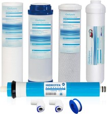 5-Stage RO Filter Set, 100 GPD NSF Membrane, 2.5x10"