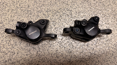 Shimano BR-M445 Hydraulische Bremssättel Paar - Schwarz - Post Mount - Gebraucht (M4)
