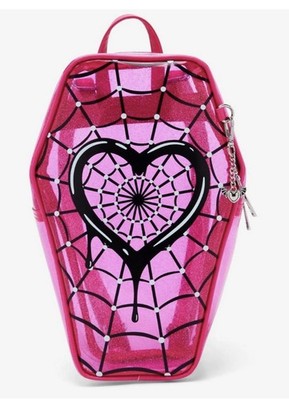 MONSTER HIGH HOT TOPIC Coffin Pink Translucent Backpack NWT 