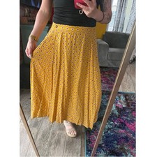 VINTAGE LL Bean Skirt Boho Cottagecore Floral Fairy Made in USA large