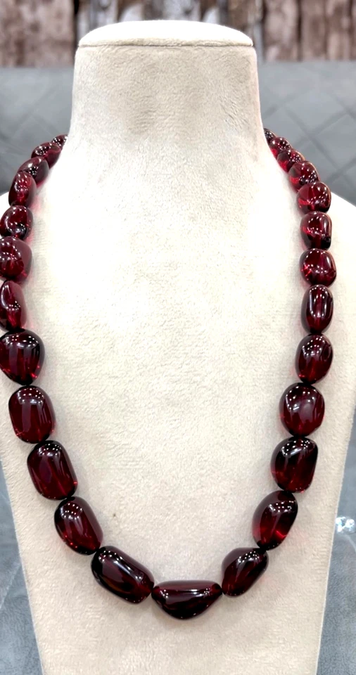 Ruby Tumbled Cabochon Gemstone Necklaces Ruby 11X13 To 18x25 MM - Image 4 of 4