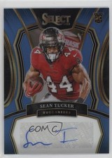 2023 Select Rookie Signatures Light Blue Prizm 10/49 Sean Tucker Auto 0q5m