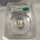1940-D Mercury Dime PCGS MS65FB CAC Silver 10C Uncirculated Denver. RARE FIND!