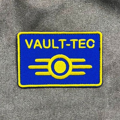 Vault Tech Fallout inspired Patch- 9x6 cm  Embroidered Faction Badge
