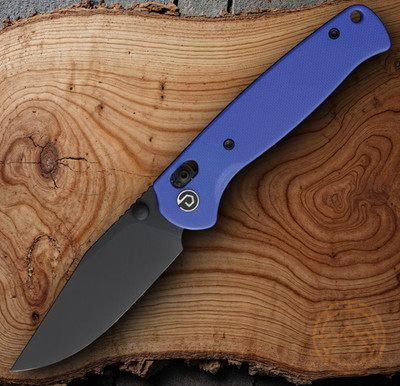 Defcon Ultra Lite Folding Knife 3'' 14C28N Sandvik Steel Blade Blue G10 Handle