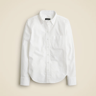 J.Crew Shrunken Button-up Oxford Shirt size 00 White