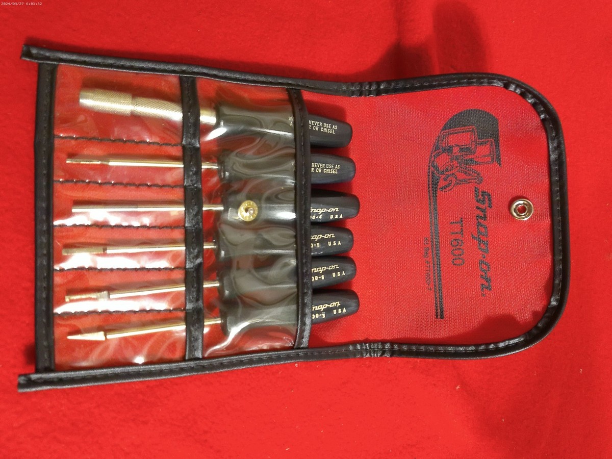 Snap-On Tools USA 6pc Terminal Tool Set Kit TT600 Black Hard Grip