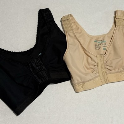 Marena Lot Recovery Bra Post Op Surgical Surgery Front Close Wireless 34 36 Med