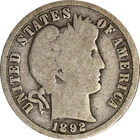 1892-O Barber Dime