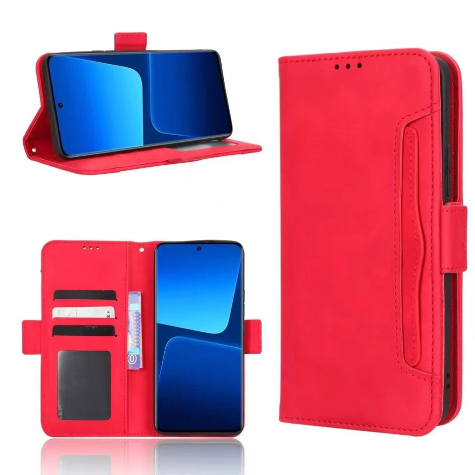 Card Slot Wallet Cover Case For Vivo X80 X70 IQOO Fujitsu Fairphone 6 Fossibot - Image 4 of 4