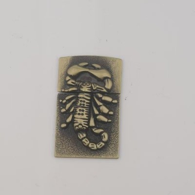 1 piece Retro zinc alloy soul sticker DIY kerosene lighter accessories 026