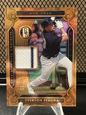 Everson Pereira 2023 Panini Chronicles Gold Standard Baseball Swatches Relic /99
