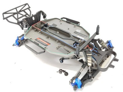 *UPGRADED* Traxxas Slash 2wd 1/10 Short Course Truck Roller Slider Chassis Used