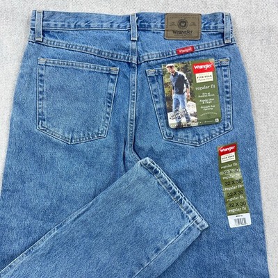 Wrangler Jeans Men 32x30 Regular Fit Straight Leg Med Wash 5 Star Premium