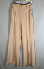 Alice Olivia Size 2 Dylan Pant Beige Classics Wide Leg High Waist Dress Pants