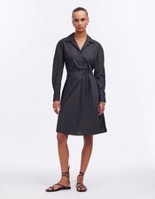 MADEWELL Black Mini Shirtdress Sz L