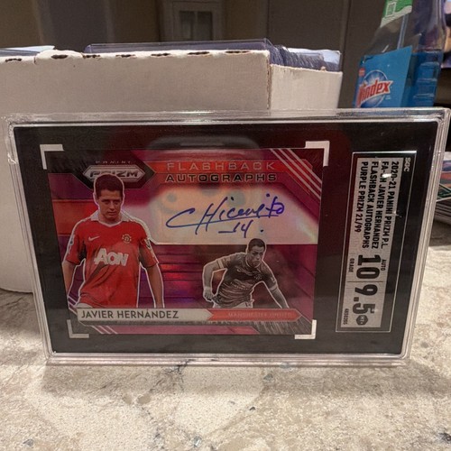 Panini 2020-21 Prizm Premier League Flashback Auto Javier Hernandez FA-JH /99