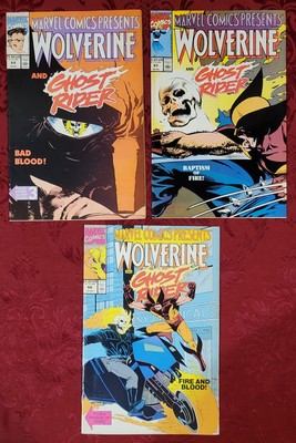 Marvel Comics Presents Lot of 3 64 65 66 Wolverine Ghost Rider 1990