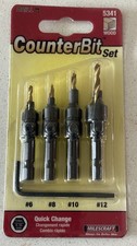 Milescraft CounterBit Set Nuevo Sellado #6,#8,#10,#12, (5341 Madera) LOTE DE 2