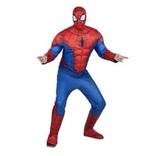 Spider-Man Marvel Studios Comics Top Mask Costume Adult S/M NEW