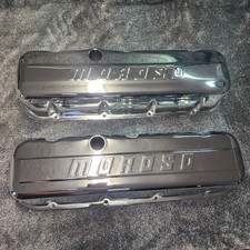 Moroso Chrome Be Valve Covers Bbc Tall Without Baffles Pair - Part 68112 Moroso Chrome Be Valve Covers Bbc Tall Without Baffles Pair - Part 68112