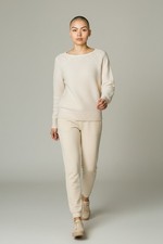 Loft Cottage Coastal 100 Cotton Sweater Women Ivory Size XS