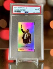 2007 Topps Ronald Reagan Refractor Throwing First Pitch Allen & Ginter President