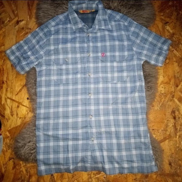 Men Fjällräven T-shirt Blue 36 / S / 44