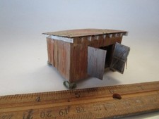 HO 1/87 Scale Pro Wood Built Weathered Storage Shed Building For Train layout