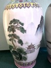 Vintage Chinese Porcelain Landscape Vases Set of 2 Signed 12” — photo 3