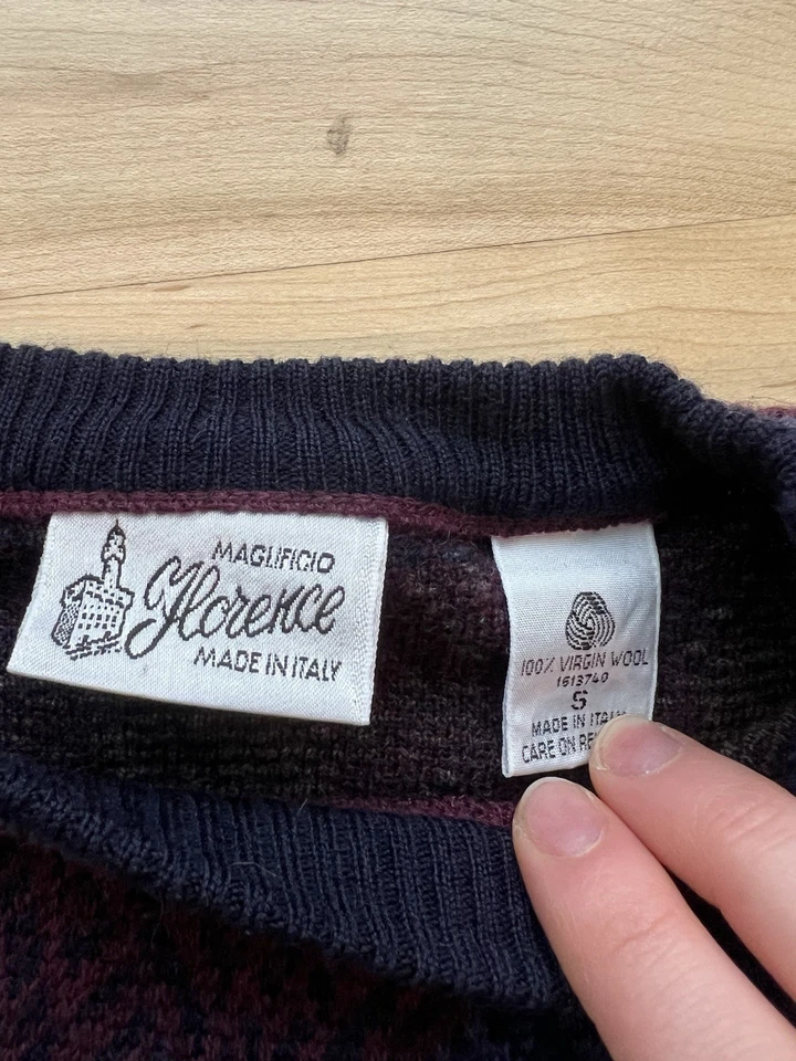 🧶 Suéter de Lana Maglificio Florencia Vintage - Hecho en Italia (S) Foto 2 de 4
