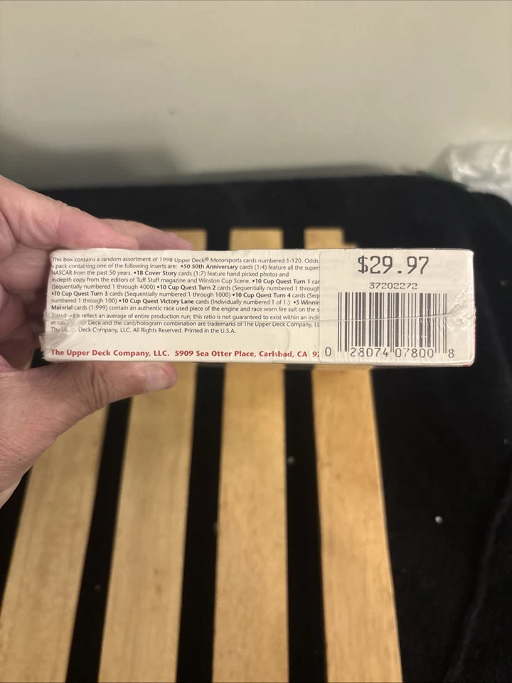 1998 Upper Deck Road to the Cup - unopened box 12 + 2 packs - Image 4 of 4