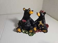 Big Sky Carvers by Jeff Fleming Bearfoots "Christmas Morning" Bears 0103/1277