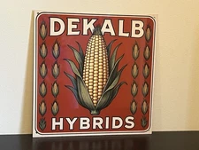 Dekalb Hybrid Corn Farming Advertising  Vintage Style Metal Sign