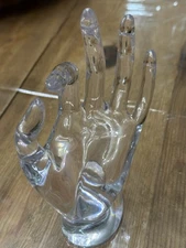 acrylic hand jewelry display stand, designed to showcase rings, bracelets