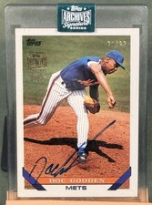 Dwight Doc Gooden Auto /22 Topps Archives Signature Series Mets 1993