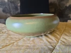 Vintage Frankoma Prairie Green Footed Pottery Bowl Planter 212