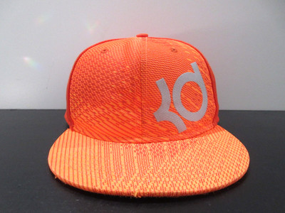 Nike Hat Cap Snap Back Orange Kevin Durant Basketball Logo Adjustable Mens