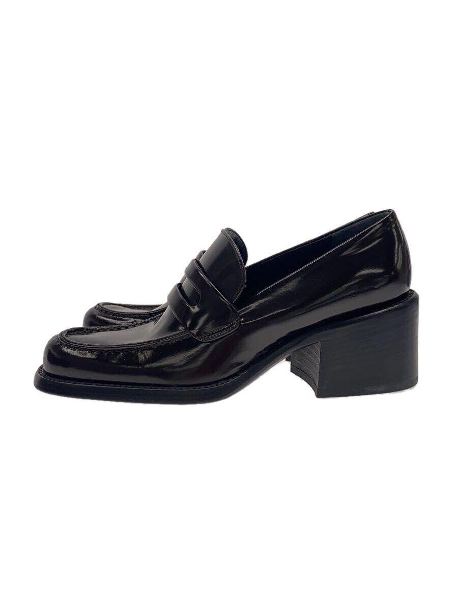 PRADALOAFER Leather Heels Size 34 Brown Preowned-image