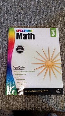 Spectrum Math Grade 3 Carson-Dellosa Publishing (2014) [VG]