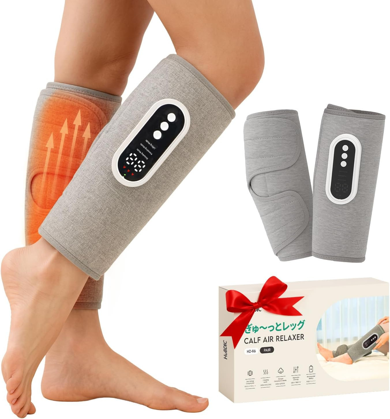 Hubicare Massaggiatore Gambe Riscaldato Compressione Aria - Sollievo Circolazione