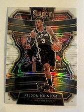 2019-20 SELECT WHITE Prizm - SPURS’  KELDON JOHNSON  ROOKIE  #/149         O209