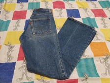 VTG Rare 70s Levis 517 xx Denim Jeans 28x31 Talon Zip 517-0217 Red Tab USA 2