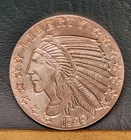 Vintage 1929 1.1 oz Silver Round .999 Fine Incuse Indian Golden State Mint Pure