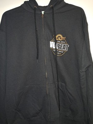 VOLBEAT SEAL THE DEAL LETS BOOGIE ZIPPED FRONT & BACK PRINT HOODIE XL BRAND NEW