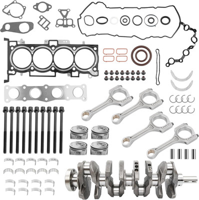 Engine Rebuild Overhaul Kit w Crankshaft Pistons Kia Optima Hyundai Sonata 2.4L