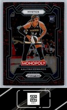 2024 Panini Prizm Monopoly WNBA #13 Aaliyah Edwards Classic Icons Red Prizm