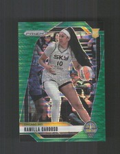 2024 Panini Prizm WNBA #93 Kamilla Cardoso Green Pulsar Prizms #/25