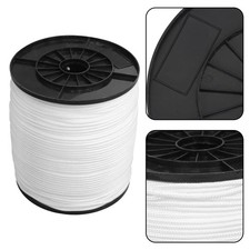 White Nylon Rope Spool 100 Nylon Solid Braid Rope Dyeable Abrasion Resistance